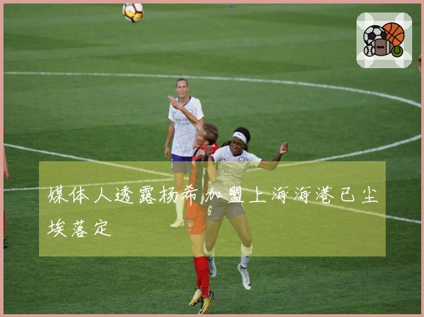 媒体人透露杨希加盟上海海港已尘埃落定